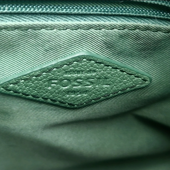 Fossil Green Leather Crossbody - Picture 6 of 11